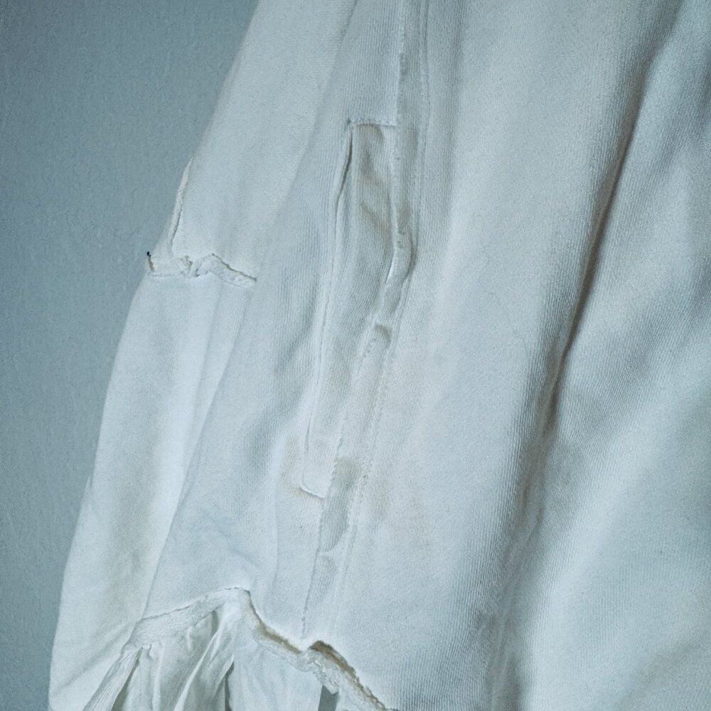 FREE PEOPLE Oversized Tunic Optic White Sweatshirt Shirt Size L NEW WITH TAG - Picture 9 of 13